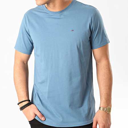 Tommy Jeans - Tee Shirt Essential Solid 4577 Bleu