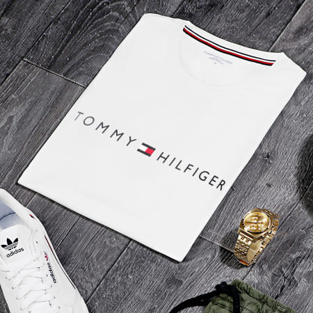 Tommy Hilfiger - Tee Shirt Logo 1434 Blanc