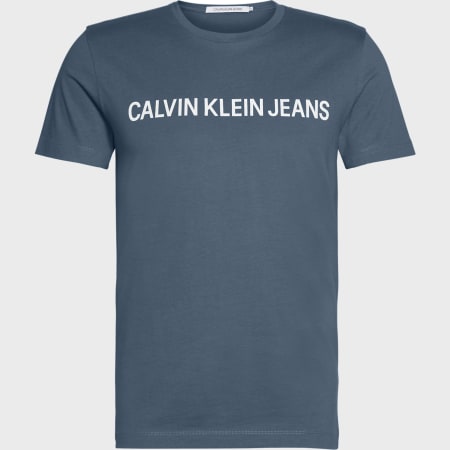 Calvin Klein - Tee Shirt Institutional Logo 7856 Gris Foncé
