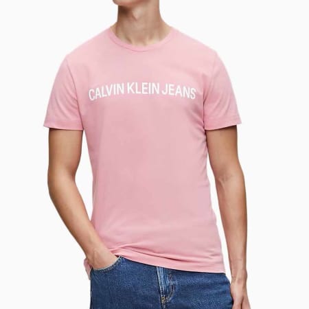 Calvin Klein - Tee Shirt Institutional Logo 7856 Rose