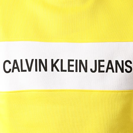 Calvin Klein - Sweat Crewneck Institutional Contrast Panel 4857 Jaune