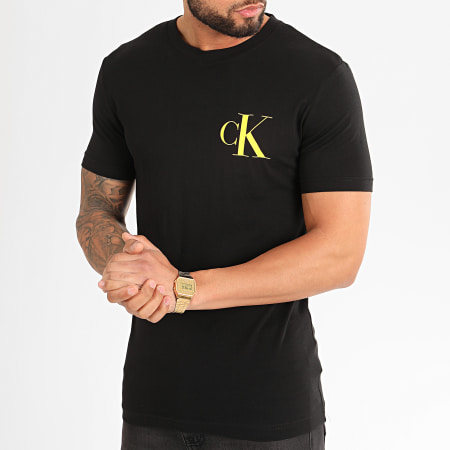 Calvin Klein - Tee Shirt Institutional Back Pop Logo 5175 Noir