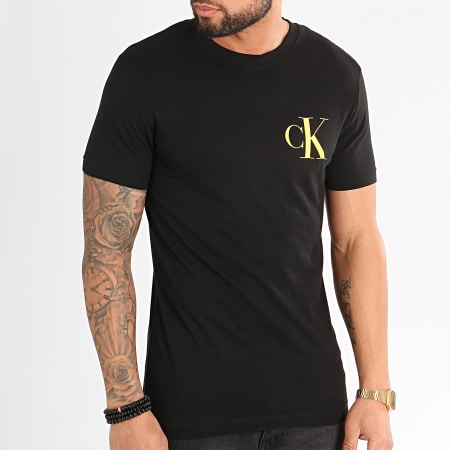 Calvin Klein - Tee Shirt Institutional Back Pop Logo 5175 Noir
