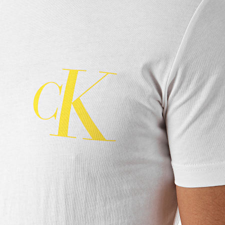 Calvin Klein - Tee Shirt Institutional Back Pop Logo 5175 Blanc