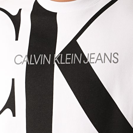 Calvin Klein - Sweat Crewneck Upscale Monogram 5293 Blanc