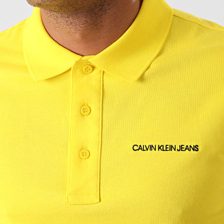 Calvin Klein - Polo Manches Courtes Stretch Institutional 5344 Jaune