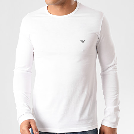 Emporio Armani - Tee Shirt Manches Longues 111653-0P722 Blanc