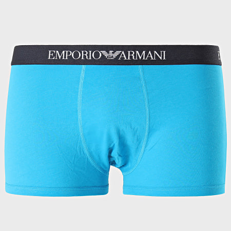 Emporio Armani - Lot De 3 Boxers 111625 Blanc Bleu