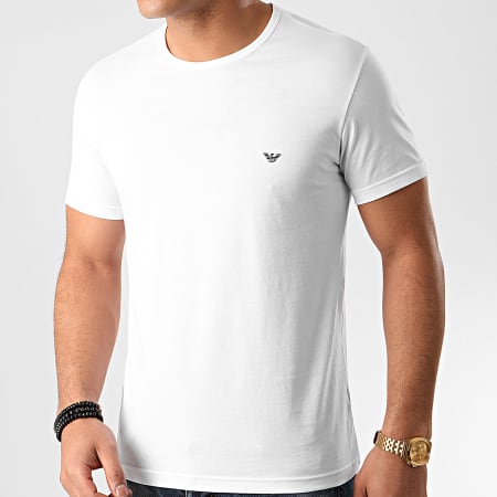 Emporio Armani - Lot De 2 Tee Shirts 111267-0P722 Blanc Noir