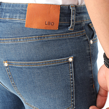 LBO - Short Jean Skinny Fit 999 SS-10A Denim Bleu