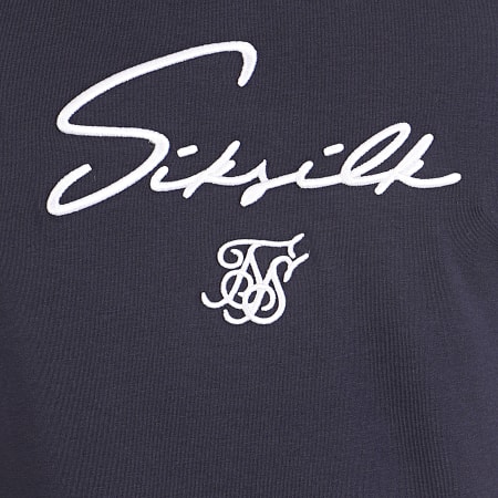 SikSilk - Tee Shirt Tech 16301 Bleu Marine