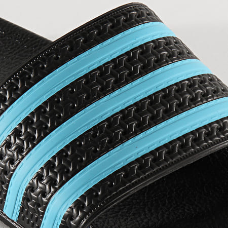 Adidas Originals - Claquettes Adilette EF5503 Core Black Blue Glow