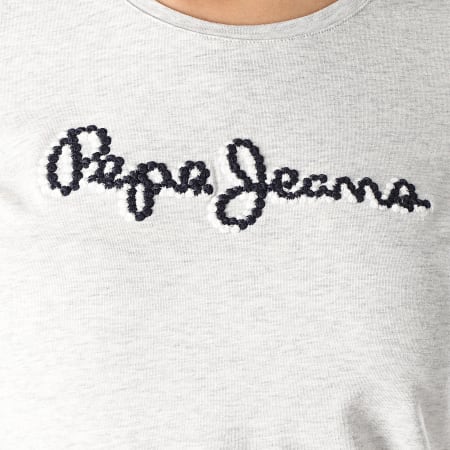 Pepe Jeans - Tee Shirt Femme Bambie Gris Chiné
