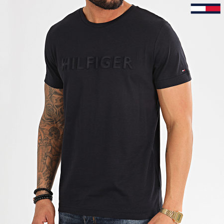 Tommy Hilfiger - Tee Shirt WCC Embossed Logo 2610 Bleu Marine