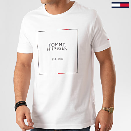 Tommy Hilfiger - Tee Shirt RWB Box Outline 3329 Blanc