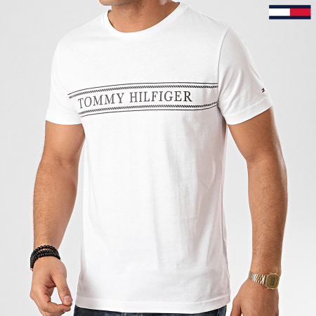 Tommy Hilfiger - Tee Shirt Rope Stripe 3333 Blanc