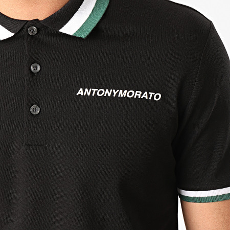 Antony Morato - Polo Manches Courtes Sport The Green Lin MMKS01713 Noir