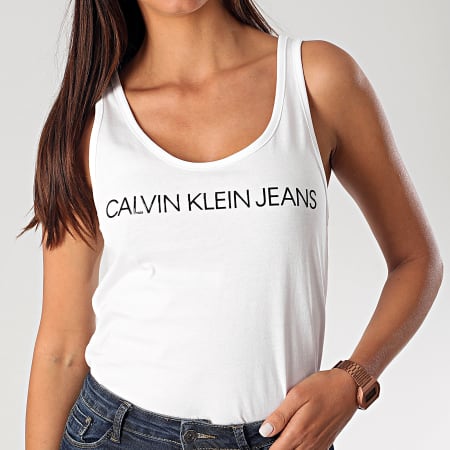 Calvin Klein - Débardeur Femme Crop 3051 Blanc