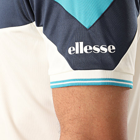 Ellesse - Tee Shirt Oversize Cobra SEE08664 Blanc Cassé Bleu