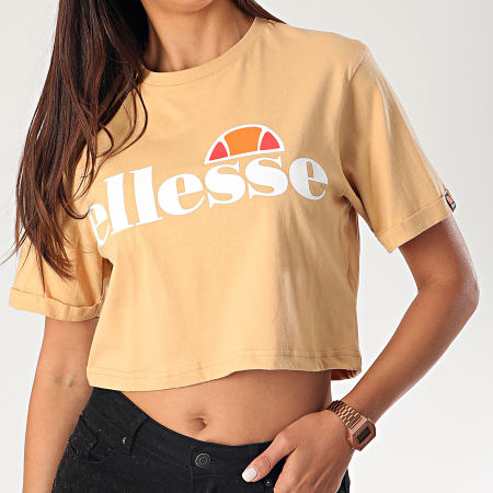 Ellesse - Tee Shirt Crop Femme Alberta SGE04484 Beige