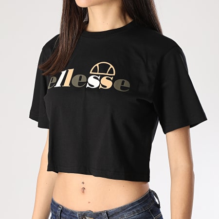 Ellesse - Tee Shirt Crop Femme Ralia SGE07371 Noir