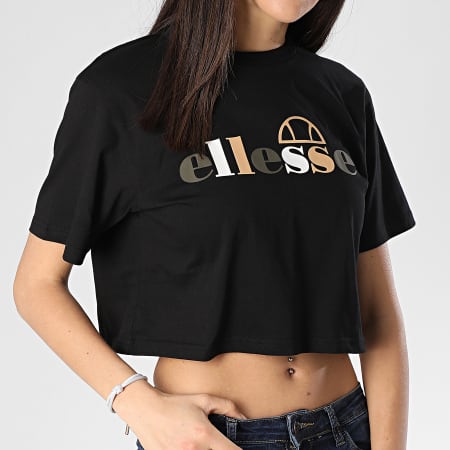 Ellesse - Tee Shirt Crop Femme Ralia SGE07371 Noir