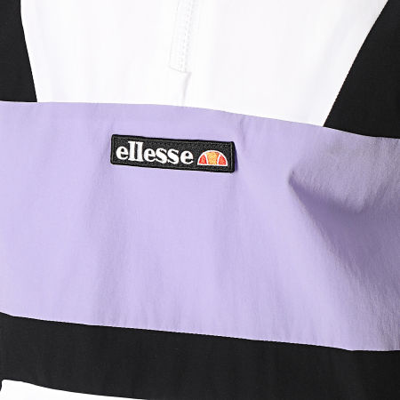 Ellesse - Sweat Col Zippé Femme Sophia SGE08420 Blanc Noir Violet