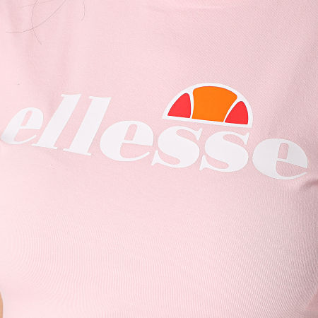 Ellesse - Tee Shirt Crop Femme A Bandes Bobbie SGE08430 Rose