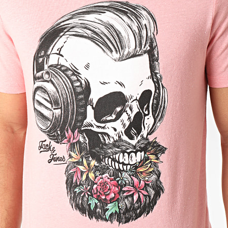 Jack And Jones - Tee Shirt Sun Skull Rose