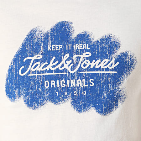 Jack And Jones - Tee Shirt Torino Blanc Cassé