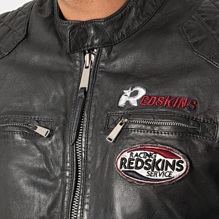 Redskins - Veste Biker A Bandes Rafter Calista Noir