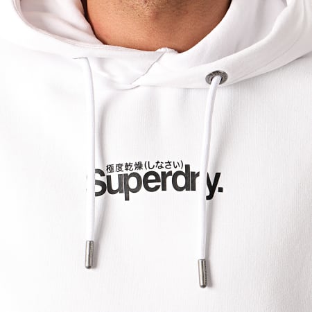 Superdry - Sweat Capuche Core Logo Essential M2010157B Blanc