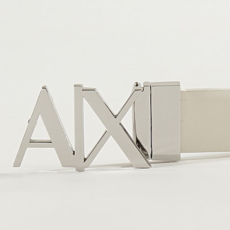 Armani Exchange - Ceinture Réversible 951017-CC505 Gris Blanc