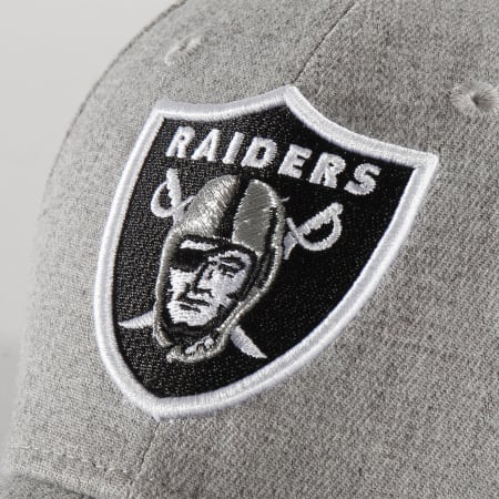 New Era - Casquette Fitted 39Thirty Heather 12285453 Oakland Raiders Gris Chiné