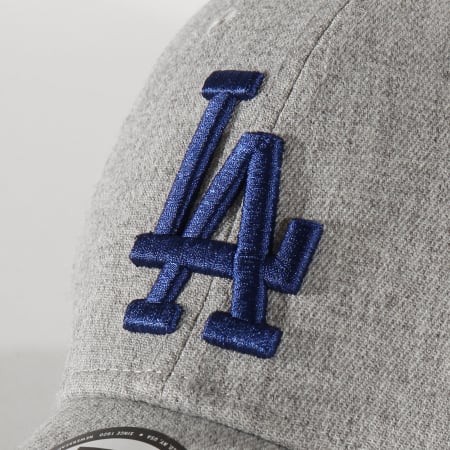 New Era - Casquette Fitted 39Thirty Heather 12285457 Los Angeles Dodgers Gris Chiné