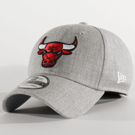 New Era - Casquette Fitted 39Thirty Heather 12285456 Chicago Bulls Gris Chiné