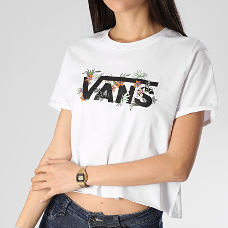 Vans - Tee Shirt Femme Greenhouse A4DOE Blanc