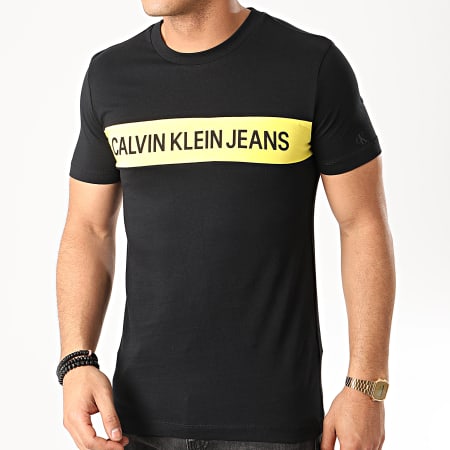 Calvin Klein - Tee Shirt Institutional Blocking Panel 5283 Noir