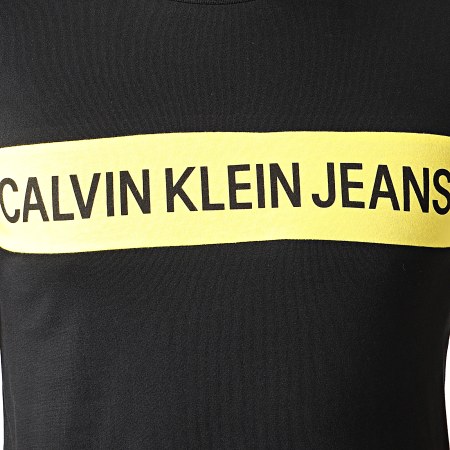 Calvin Klein - Tee Shirt Institutional Blocking Panel 5283 Noir