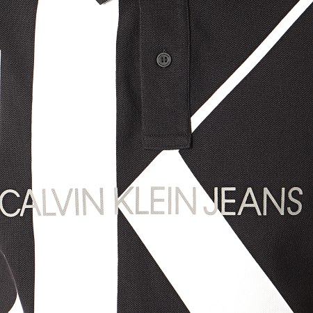 Calvin Klein - Polo Manches Courtes Upscale Monogram 5358 Noir