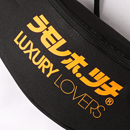 Luxury Lovers - Sac Banane Shuto Noir Orange