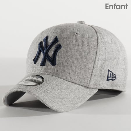 New Era - Casquette Enfant 9Fifty Heather Stretch-Snap 12301157 New York Yankees Gris Chiné