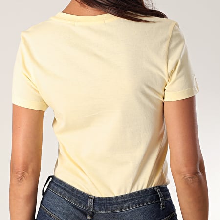 Calvin Klein - Tee Shirt Femme 3127 Jaune Pale