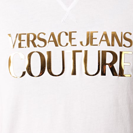Versace Jeans Couture - Tee Shirt B3GVA7EA-30311 Blanc Doré