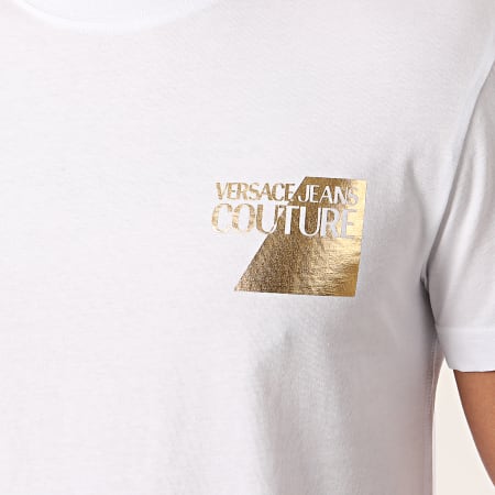 Versace Jeans Couture - Tee Shirt B3GVB7TS-30319 Blanc Doré