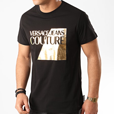 Versace Jeans Couture - Tee Shirt B3GVB7TP-30319 Noir Doré