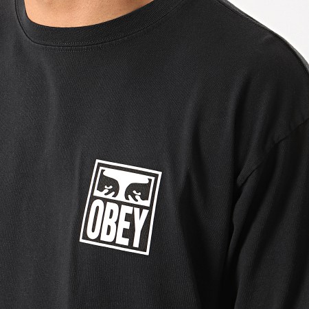Obey - Maglietta a maniche lunghe Eyes Icon 2 Nero