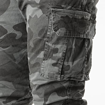 Terance Kole - Pantalon Cargo Camouflage 13051 Gris