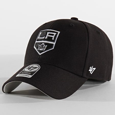 47 Brand MVP Adjustable Cap - Los Angeles Kings Black, 85% Acrylic 15% Wool, Structured Crown - View #4