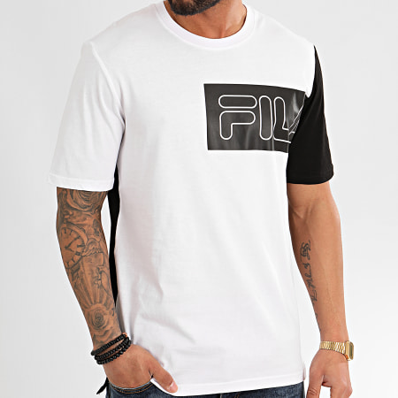 Fila - Tee Shirt Lazar 683089 Blanc Noir